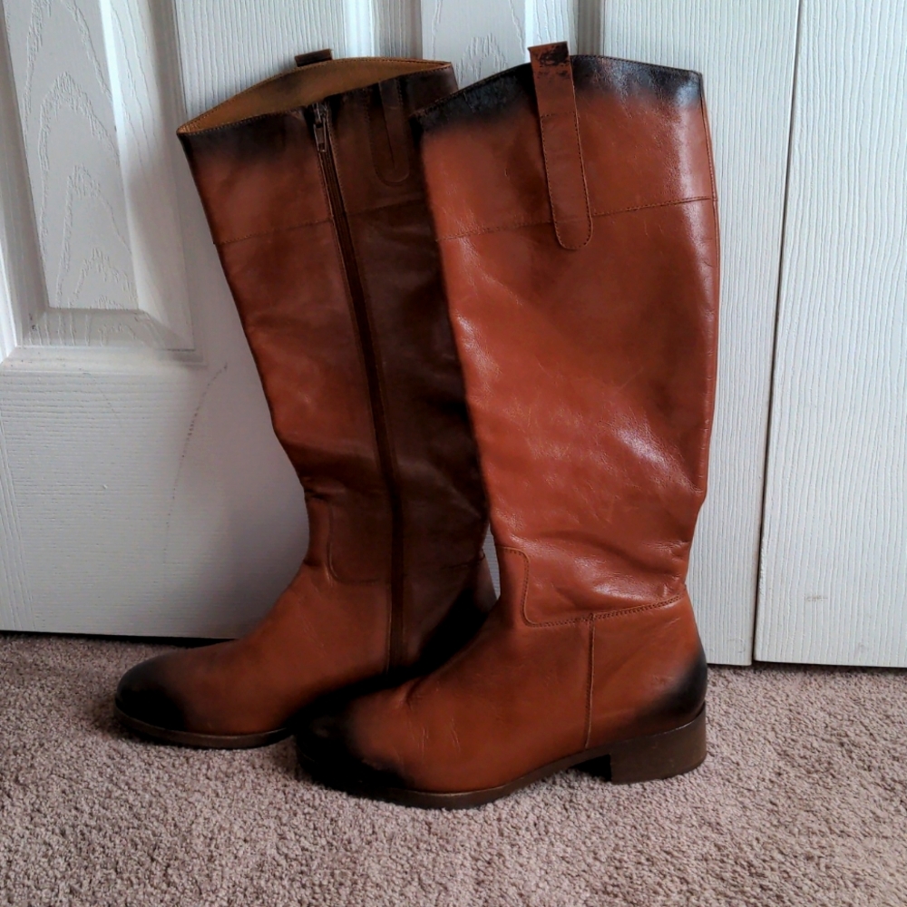 Mercanti Fiorentini Vero Cuoio Italian Leather Boots 36.5 / 6 Abruzzo